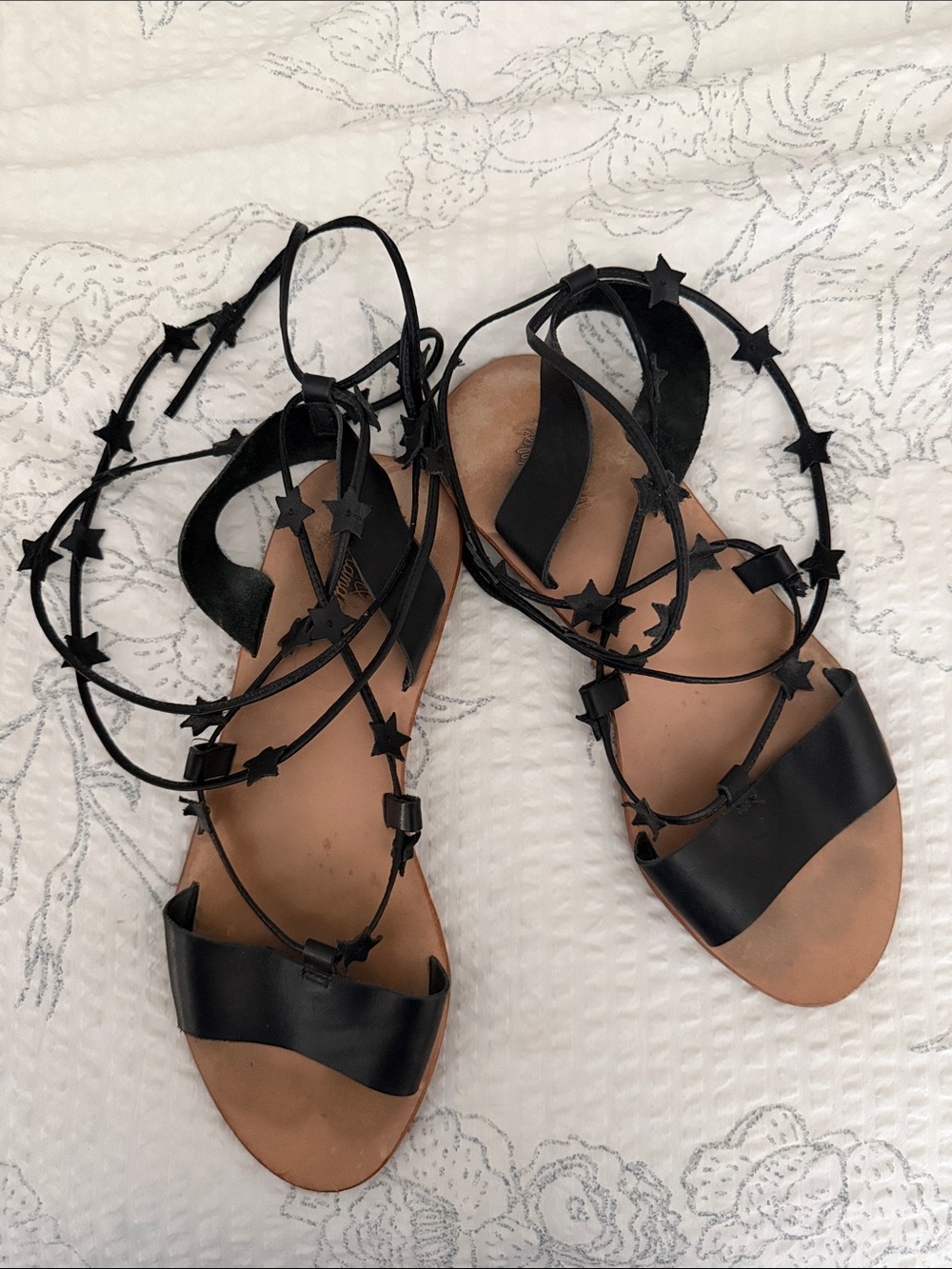 Loeffler Randall Starla Lace-Up Flat Sandals